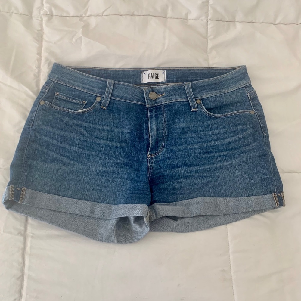 PAIGE Jimmy Jimmy Denim Shorts Size 28